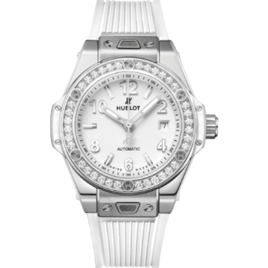 Часы Hublot Big Bang One Click Steel White Diamonds 33 mm 485.SE.2010.RW.1204