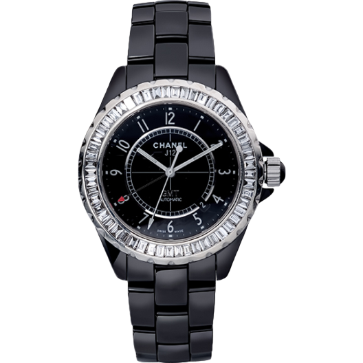 Часы Chanel GMT+ White Ceramic Diamond Beze