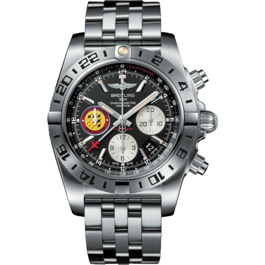 Часы Breitling Chronomat 44 GMT Patrouille Suisse 50th Anniversary AB04203J/BD29/153S/A20DSA.2