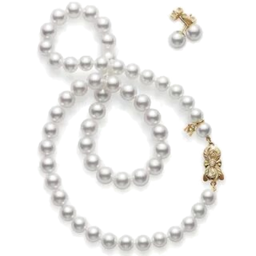 Комплект Mikimoto  с жемчугом
