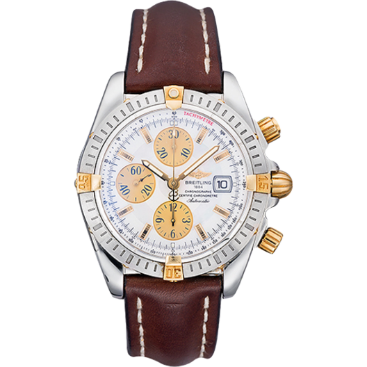 Часы Breitling Сhronomat Evolution Gold Steel silver Dial B13356