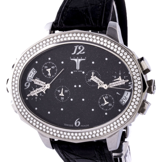 Часы Tiret Second Chance Quartz Shell Chronograph Diamond