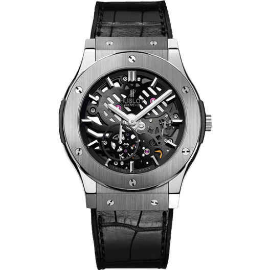Часы Hublot Classic Fusion Ultra-Thin Skeleton Titanium 515.NX.0170.LR