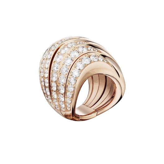 Кольцо с бриллиантом de Grisogono  Zebra 53901/04