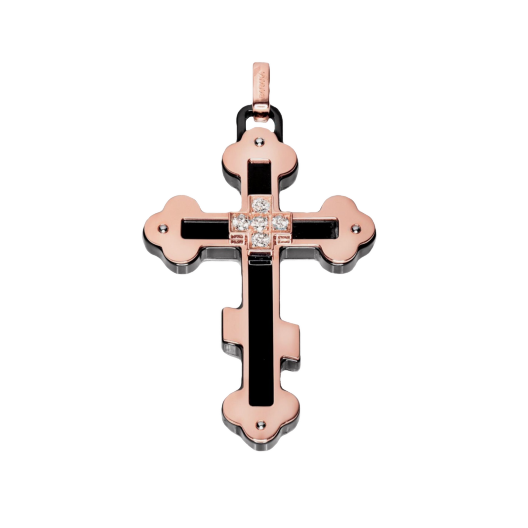 Колье Baraka крест на цепи CR221531RODN