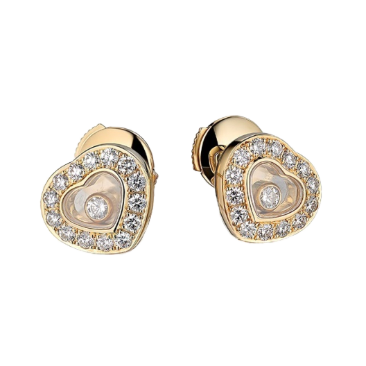 Серьги Chopard пусеты Happy Diamonds Hearts 831084-0001