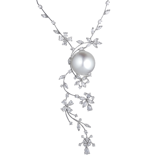 Колье Stefan Hafner  с жемчугом и бриллиантами 111