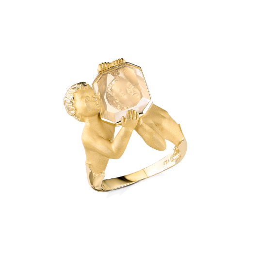 Кольцо Carrera y Carrera Серьги из розового и белого золота с бриллиантами , Общий вес изделия 10,04 гр