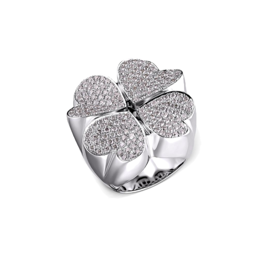 Кольцо с бриллиантом No Name  с бриллиантами