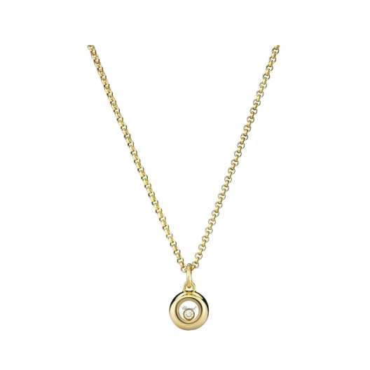 Колье Chopard подвеска Miss Happy Yellow Gold Diamond 799010-0001
