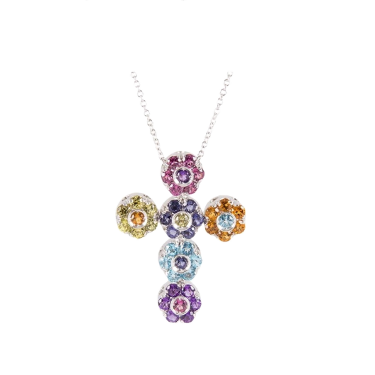 Колье Pasquale Bruni подвеска на цепи Flower jewelry