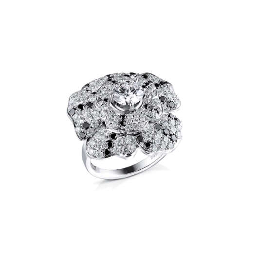 Кольцо с бриллиантом RalfDiamonds  цветок c бр. 1,01сt F/VS2