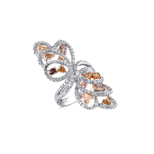 Кольцо с бриллиантом No Name  с бриллиантами