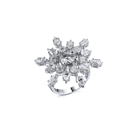 Кольцо с бриллиантом No Name  с бриллиантами 3,82ct