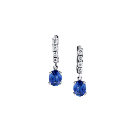Серьги No Name  с сапфирами 1,74ct
