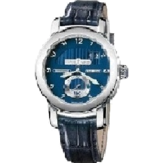 Часы Ulysse Nardin  Anniversary 160 Blue Dial 18Kt White Gold Blue Leather Men's Watch 1600-100 1600-100