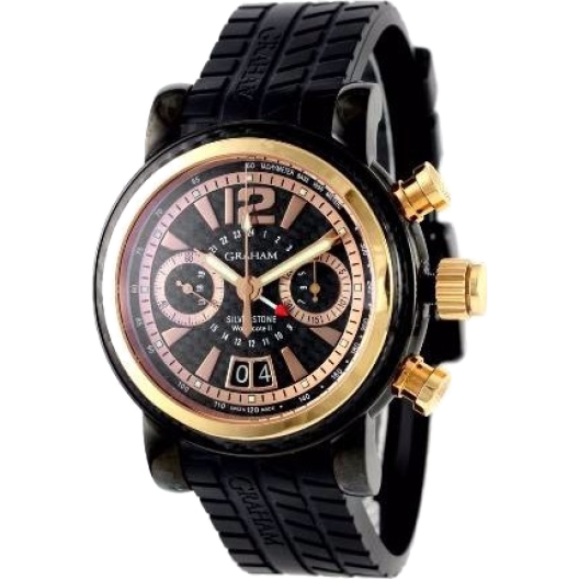 Часы Graham Grand Silverstone Woodcote II, Black PVD and red gold, Ltd.  2GSIUBR.B07A.K07B