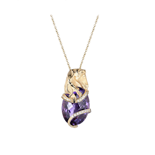 Колье No Name подвеска с аметистом