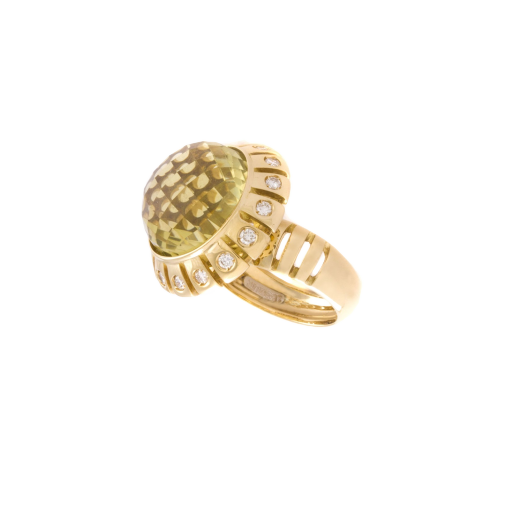 Кольцо с бриллиантом Marco Bicego  с Цитрином