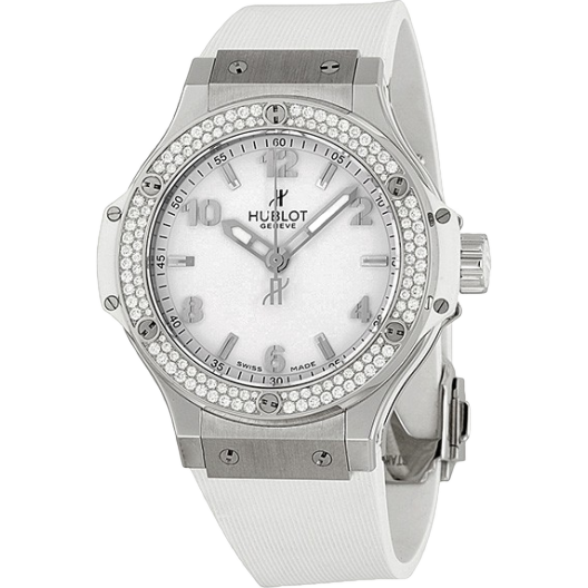 Часы Hublot Big-bang steel white diamonds 38-mm 361.SE.2010.RW.1104