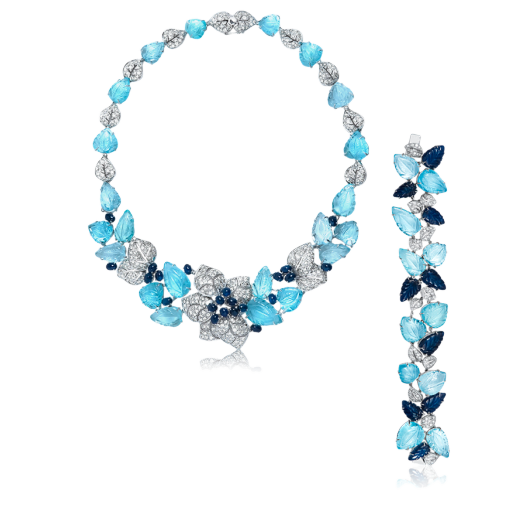 Комплект Carlo Luca  с сапфирами и бриллиантами Bc888