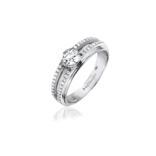 Кольцо с бриллиантом RalfDiamonds  0,54ct F/VVS2