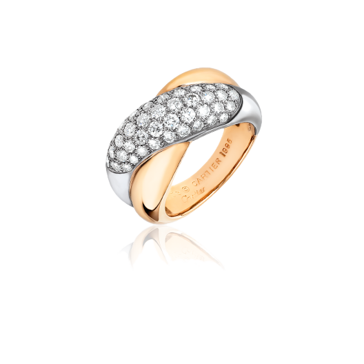 Кольцо с бриллиантом Cartier  с бриллиантами