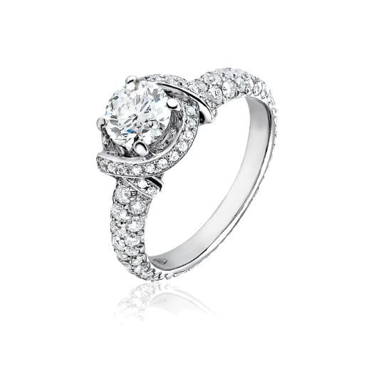 Кольцо с бриллиантом No Name  0,65ct K/VS2