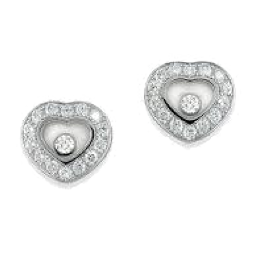 Серьги Chopard пусеты Happy Diamonds Hearts 831084-1001