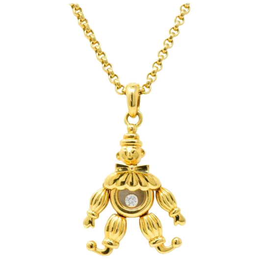 Колье Chopard Happy Diamond Clown Pendant 79/2239