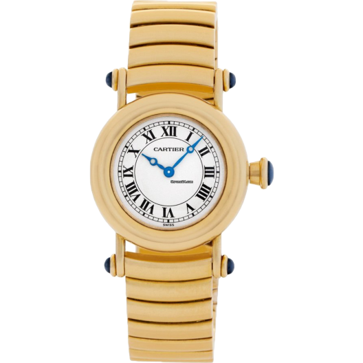 Часы Cartier Diabolo Lady 18k Yellow Gold Quartz Papers Bj-1995 Bj-1995