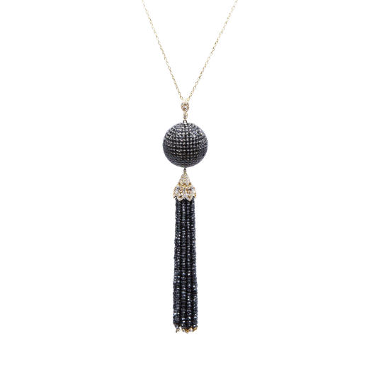 Колье RalfDiamonds Rose Gold Black White Diamonds Necklace