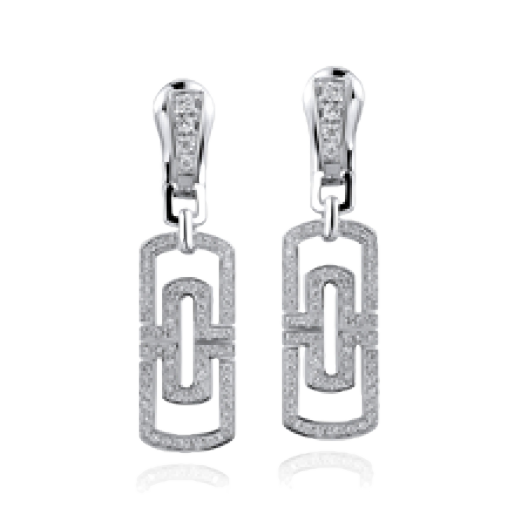 Серьги Bvlgari Diamond Drop Earrings