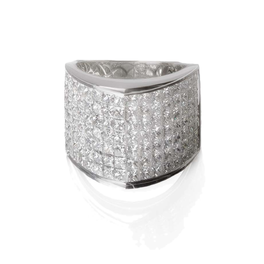 Кольцо с бриллиантом No Name  с бриллиантами