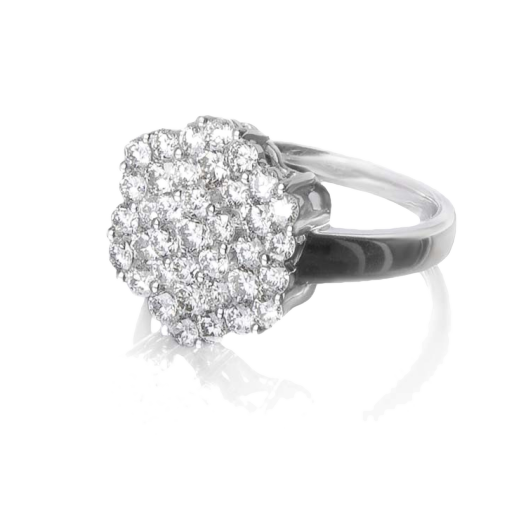 Кольцо с бриллиантом No Name  с бриллиантами 2,08ct