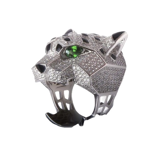 Кольцо с бриллиантом No Name  в стиле Cartier