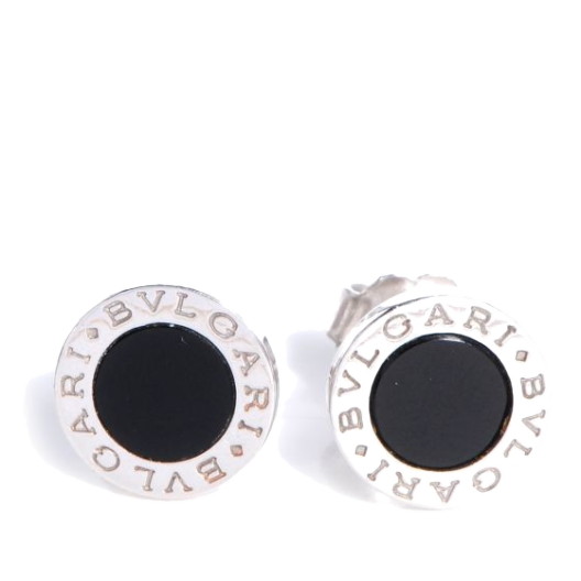 Серьги Bvlgari  -Small White Gold & Onyx Earrings OR085817