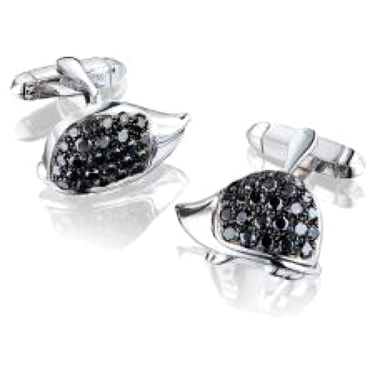 Запонки de Grisogono  с черными бриллиантами