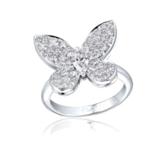 Кольцо с бриллиантом No Name  в стиле Graff