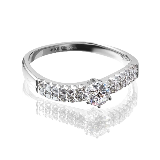 Кольцо с бриллиантом RalfDiamonds  0,33ct D/VS1