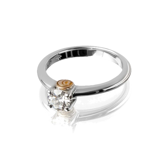 Кольцо с бриллиантом Damiani  0,42ct G/VS1