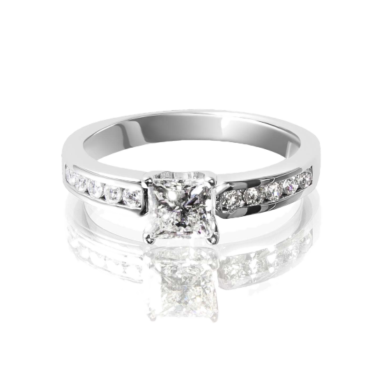 Кольцо с бриллиантом No Name  0,67ct K/VS1