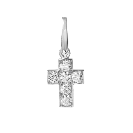 Колье Cartier  18ct White Gold Cross Decor Charm on Chain B3008300