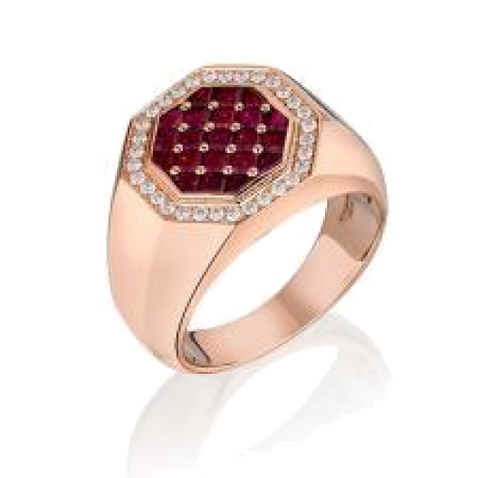 Кольцо с бриллиантом No Name  с бриллиантами