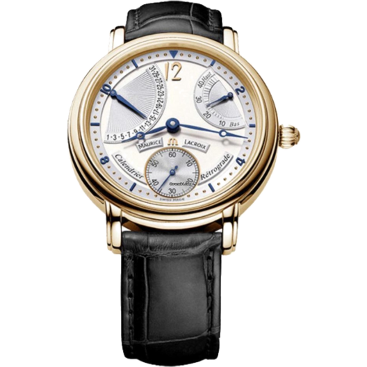 Часы Maurice Lacroix Masterpiece 18K RG Calendar Retrograde Manual Mens Watch MP6208