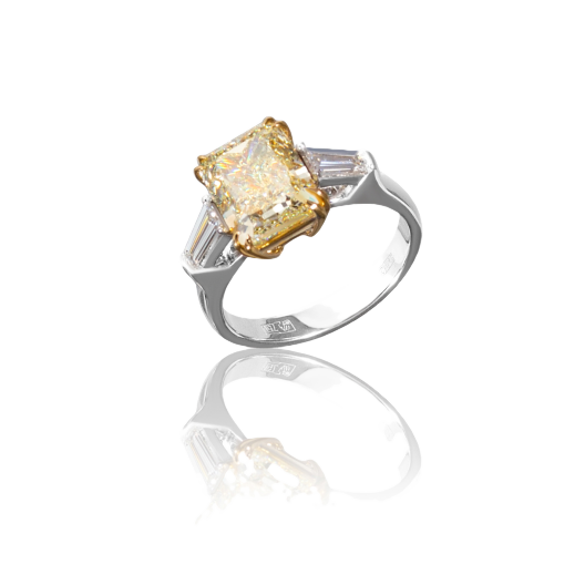 Кольцо с бриллиантом No Name  4,02ct FLY/VVS2