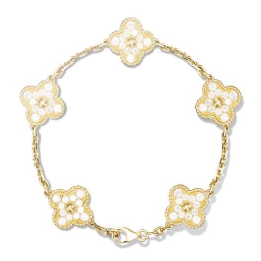 Браслет Van Cleef & Arpels  Vintage Alhambra, 5 мотивов VCARA 41400