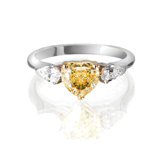 Кольцо No Name  с бриллиантом 1,51ct FY/VVS2