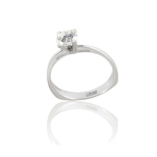 Кольцо No Name  с бриллиантом 0,77ct F/VS1