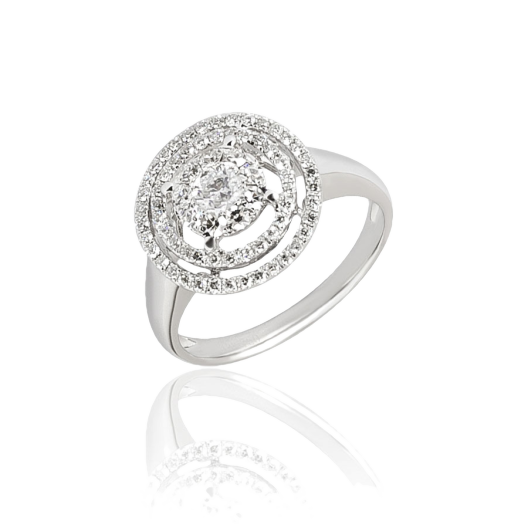 Кольцо No Name с бриллиантами 0.63 ct